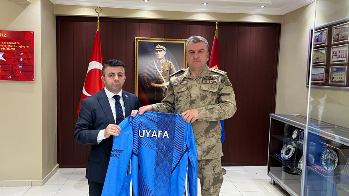 UYAFA’ dan Erzurum İl Jandarma Alay Komutanı İlker ŞİMŞEK Bey’e Ziyaret